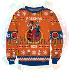 Rockman Exe 3D Printed Ugly Christmas Sweatshirt