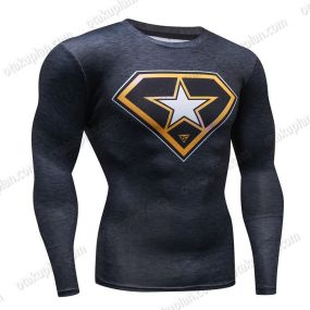 Rogers Man Long Sleeve Compression Shirts