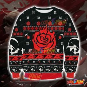 Rwby Ruby Rose 3D Print Ugly Christmas Sweatshirt