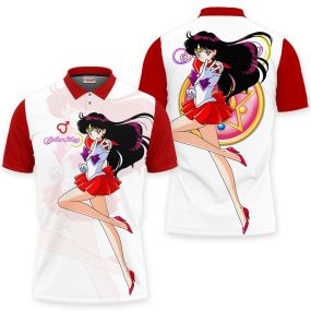 Sailor Mars Sailor Anime Polo Shirts