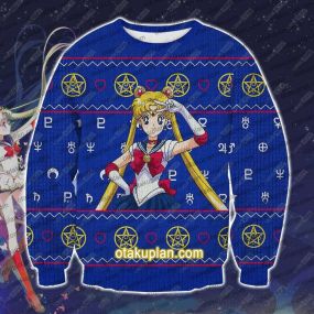 Sailor Moon 2510 3D Print Ugly Christmas Sweatshirt V2