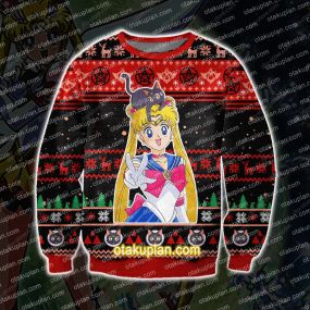 Sailor Moon 3D Print Ugly Christmas Sweatshirt