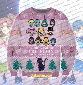 Sailor Moon 3D Printed Ugly Christmas Sweatshirt