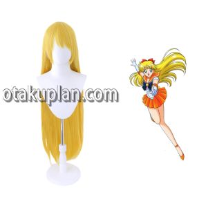 Sailor Moon Aino Minako Gold Outfits Cosplay Wigs