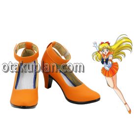 Sailor Moon Aino Minako Orange Outfits Cosplay Shoes