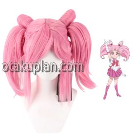Sailor Moon Chibiusa Childhood Pink Cosplay Wigs