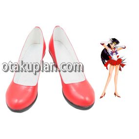 Sailor Moon Hino Rei Red Cosplay Shoes