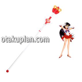 Sailor Moon Hino Rei Red Staff Cosplay Props