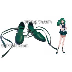 Sailor Moon Kaiou Michiru Green Cosplay Shoes