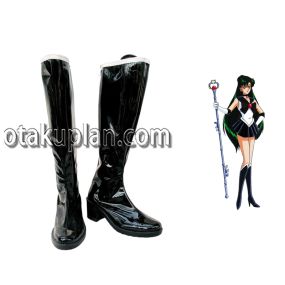 Sailor Moon Meiou Setsuna Black Cosplay Shoes