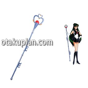 Sailor Moon Meiou Setsuna Blue Staff Cosplay Props