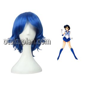 Sailor Moon Mizuno Ami Blue Outfits Cosplay Wigs