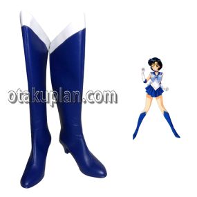Sailor Moon Mizuno Ami Dark Blue Cosplay Shoes