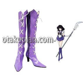 Sailor Moon Sailor Saturn Purple Cosplay Shoes