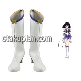 Sailor Moon Sailor Saturn White Cosplay Shoes