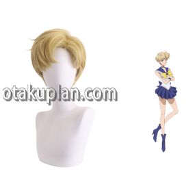 Sailor Moon Tenoh Haruka Blonde Cosplay Wigs
