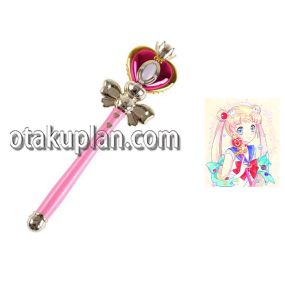 Sailor Moon Tsukino Usagi Pink Battle Staff Cosplay Props