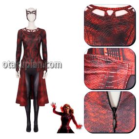 Scarlet Witch 2 Multiverse Of Madness One-piece Tights Cosplay Costume