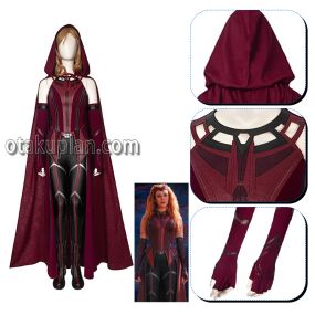 Scarlet Witch Wanda Django Maximoff Cosplay Costume