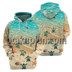 Sea Turtle 3D All Over Printed T-Shirt Hoodie 1