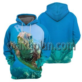 Sea Turtle 3D All Over Printed T-Shirt Hoodie 2