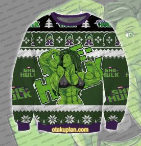 She-Hulk Muscle Ugly Christmas Sweatshirt