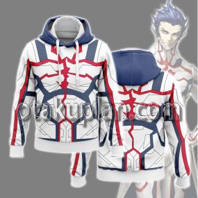 Shin Megami Tensei V Male Character Battle Suit Blue Cosplay Hoodie
