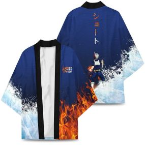 Shoto Hot Cold Kimono Custom Uniform Anime Clothes Cosplay Jacket