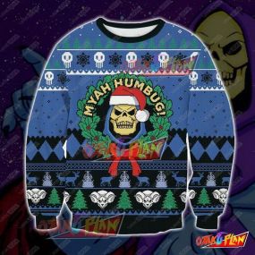 Skeletor Master Of The Universe 3D Print Ugly Christmas Sweatshirt V3