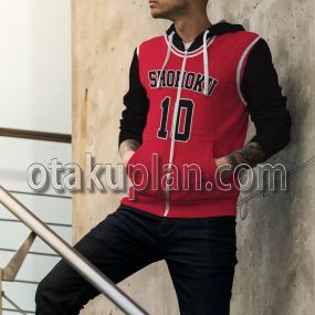 Slam Dunk SHOHOKU Basketball Team Jacket Custom Name Cosplay Zip Up Hoodie