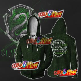 Slytherin House Harry Potter Zip Up Hoodie