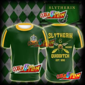 Slytherin Quidditch Team Harry Potter Unisex 3D T-shirt