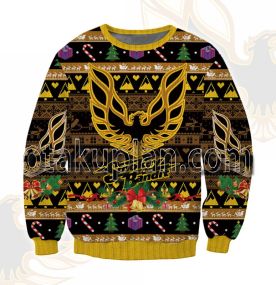 Smokey And The Bandit Yellow 3D Printed Ugly Christmas Sweatshirt