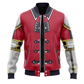 Anime Cha Hae In Red Cosplay Varsity Jacket