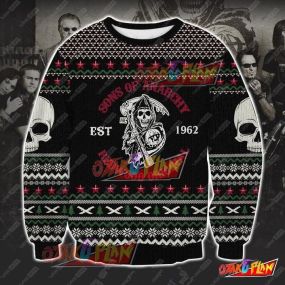 Sons Of Anarchy 3D Print Ugly Christmas Sweatshirt