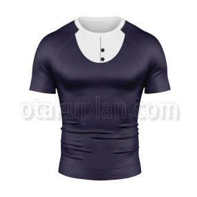 Soul Eater Crona Deep Purple Cosplay Short Sleeve Compression Shirt