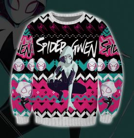 Spider Gwen 3D Print Ugly Christmas Sweatshirt