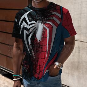 Spider Hero 2 Peter Parker Venom Parasitism Advanced Suit 2 Cosplay T-shirt