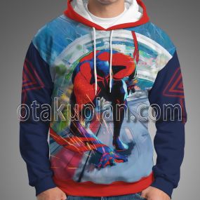 Spider Hero Across The Spider Verse Miguel O Hara Chase Miles Cosplay Hoodie