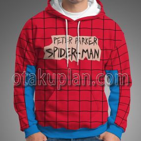 Spider Hero Across the Spider Verse Tierra X Peter Parker Responsibility Suit Cosplay Hoodie