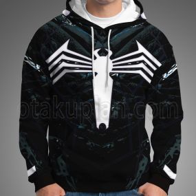 Spider Hero 2 Game Peter Parker Venom Black Suit Cosplay Hoodie