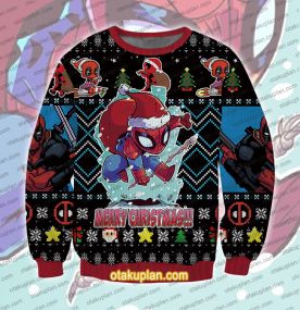 Spider Hero Dead Man Chibi Ugly Christmas Sweatshirt
