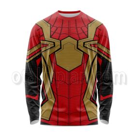 Spider Hero No Way Home Red Gold Black Long Sleeve Shirt