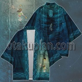 Spirited Away Blue Kimono Anime Cosplay Jacket