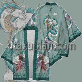 Spirited Away White Dragon Kimono Anime Cosplay Jacket
