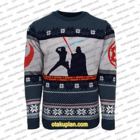 Star Wars Luke Vs Darth Vader All Over Printed Ugly Christmas Sweatshirt