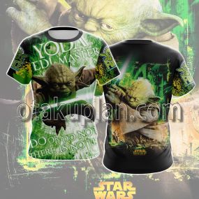 Wars Yoda Pattern T-shirt