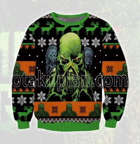 Swamp Thing 3D Printed Ugly Christmas Sweatshirt