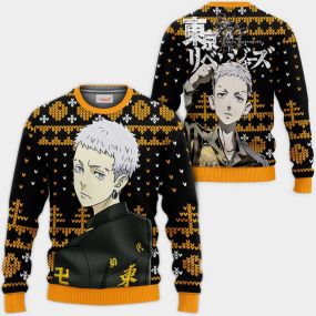 Takashi Mitsuya Ugly Christmas Sweater Tokyo Revengers Hoodie Shirt