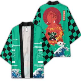 Tanjiro Demon Slayer Otaku Kimono Custom Uniform Anime Clothes Cosplay Jacket